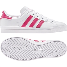 Adidas Coast Star Skor Junior Vit Rosa båda