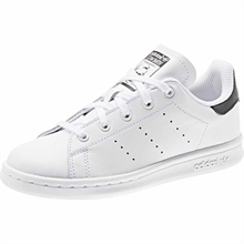 Adidas Stan Smith Skor Barn Vit & Svart detalj