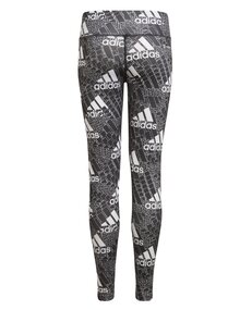 Adidas-Traningstights-Printed-Barn-Junior-Black-White-2