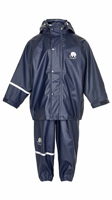 Basic Rainwear Set Dark Navy Ofodrat regnset Barn