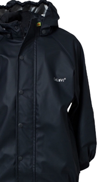 Celavi Basic Rainwear Set Dark Navy Ofodrat regnset Barn