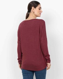 Biara-Troja-Dam-Oxblood-Red-Melange-Soyaconcept--Smilebutiken-2