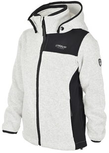 Bormio Jacket Beige Stickad Fleecejacka Barn Junior Lindberg