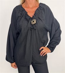 Chica London Corey Blus Med Spänne Dam Black