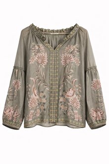 Chica-London-Gudrun-V-ringad-Blus-Dam-Khaki-1