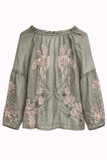 Chica-London-Gudrun-V-ringad-Blus-Dam-Khaki-2