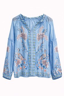 Chica-London-Gudrun-V-ringad-Blus-Dam-Light-Blue-1