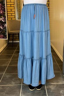 Chica London Josie Kjol Dam Mid Denim