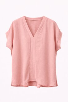Chica-London-Kyla-V-ringad-Blus-Dam-Light-Pink-1