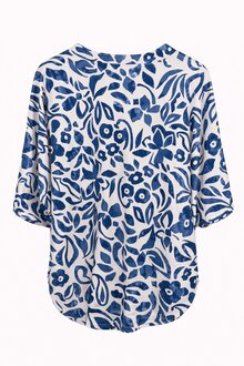 Chica-London-Maxine-V-ringad-Topp-med-Zip-Dam-Blue-2