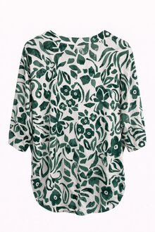 Chica-London-Maxine-V-ringad-Topp-med-Zip-Dam-Green-2