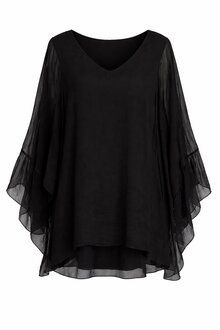 Chica-London-Rosalind-V-ringad-Topp-Dam-Black-1