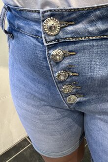 Chica-London-Shorts-3-Denim-Blingknappar-Dam-Blue-2