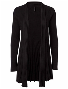 Claudisse Long Cardigan Black 1