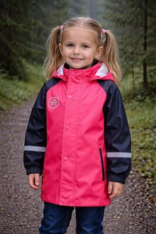 Color-Kids-Batu-PU-Jacket-Bright-Rose-Ofodrad-Regnjacka-Barn-10