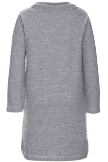 Dalink Mini Ls Dress Grey Melange Klänning