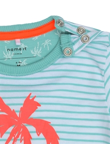 Derry Ss Sunsuit NB Aqua Haze krage