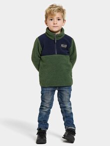 Didriksons-Gosig-Fleecetroja-Barn-Pine-Green-3