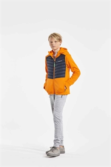 Didriksons Halden Hybrid Hoodie Junior Strong Orange 5