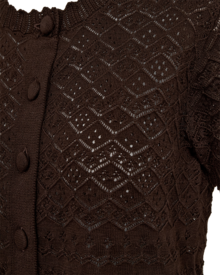 Dodo-Kortarmad-Cardigan-Dam-Coffee-Bean-Freequent--Smilebutiken-2