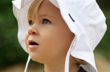 Ekenäs Sun Hat White Ekologisk Baby Lindberg