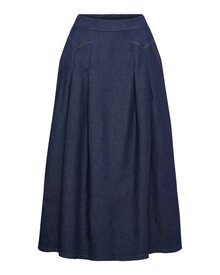 Eriana-Lang-Jeanskjol-Dam-Morkbla-Dark-Denim-Marta-du-Chateau--Smilebutiken-1