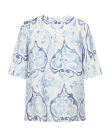 Esvespa-Blus-Dam-Chambray-Blue-W-Star-Off-White-Freequent--Smilebutiken-3