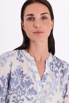 Esvespa-Blus-Dam-Chambray-Blue-W-Star-Off-White-Freequent--Smilebutiken-4