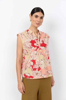 Faldine-1-Armlos-Blus-Dam-Bittersweet-Combi-Soyaconcept--Smilebutiken-1