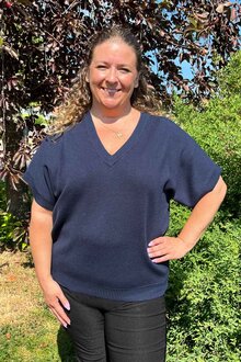 Freequent-Ani-Kortarmad-Pullover-Dam-Navy-Blazer-1