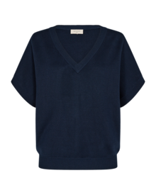 Freequent-Ani-Kortarmad-Pullover-Dam-Navy-Blazer-1
