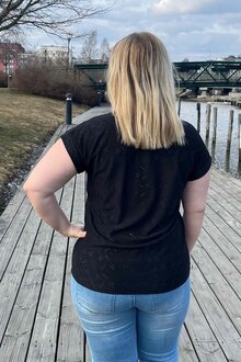 Freequent-Blond-T-shirt-Dam-Black-22