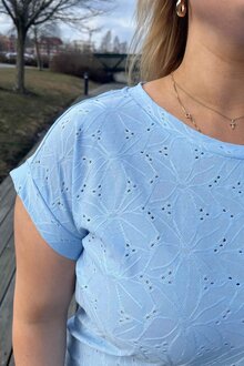 Freequent-Blond-T-shirt-Dam-Chambray-Blue-11