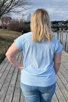 Freequent-Blond-T-shirt-Dam-Chambray-Blue-12