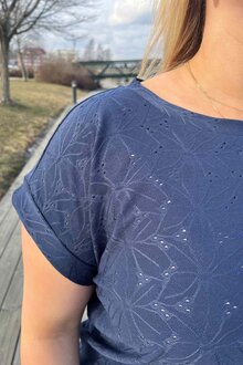 Freequent-Blond-T-shirt-Dam-Navy-Blazer-11