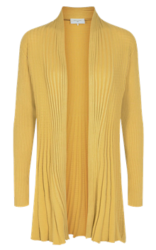 Freequent Claudisse Lang Cardigan Guld 2