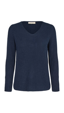 Freequent-Ellis-V-Langarmad-Troja-Dam-Navy-Blazer-1