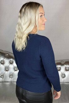 Freequent-Ellis-V-Langarmad-Troja-Dam-Navy-Blazer-12