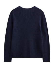 Freequent-Ellis-V-ringad-Troja-Dam-Navy-Blazer-3