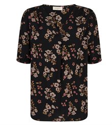 Freequent Esa Blus BLACK W Olive Night Dam
