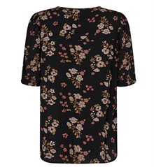 Freequent Esa Blus BLACK W Olive Night Dam