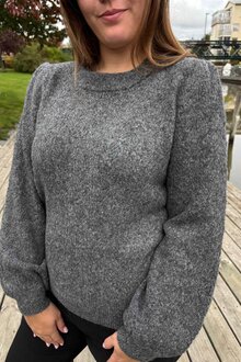 Freequent-Grsevalin-Pullover-Dam-Dark-Grey-Melange-13