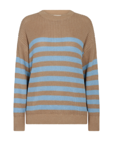 Freequent-Iben-Pullover-Dam-Desert-Taupe-w.-Chambray-Blue-1