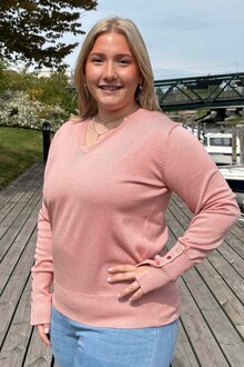 Freequent-Katie-V-ringad-Pullover-Dam-Misty-Rose-11