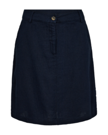 Freequent-Lava-Kort-Kjol-Dam-Navy-Blazer-1