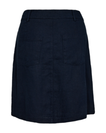 Freequent-Lava-Kort-Kjol-Dam-Navy-Blazer-2
