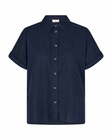 Freequent-Lava-Skjorta-Dam-Navy-Blazer-1