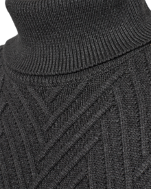 Freequent-Saturn-Stickad-Klanning-Dam-Dark-Grey-Mel-4