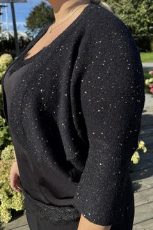 Freequent-Siggy-Cardigan-Dam-Black-W-Copper-Sequins-2