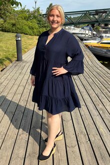 Freequent-Vigge-Klanning-Dam-Navy-Blazer-10